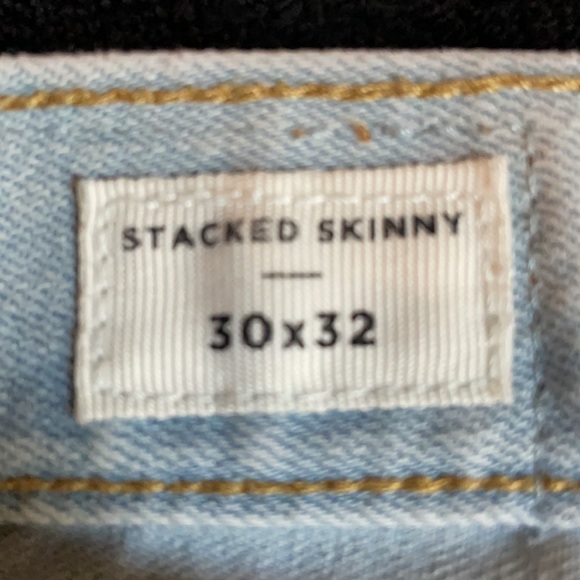 Pacsun stacked skinny, light blue wash 30x32 - Picture 2 of 2